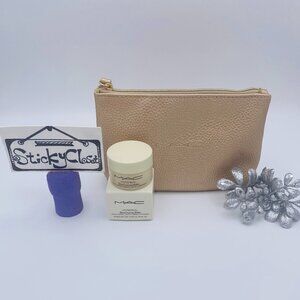 MAC Cosmetics Skincare Gift Set-Nude Pouch&Hyper Canvas Balm Moisturizer-2pc-NEW